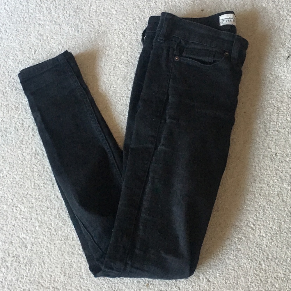 Black denim jeans